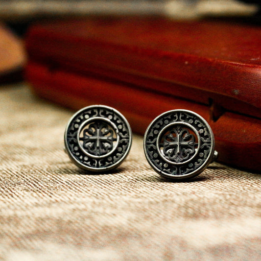Simple Fashion Cufflinks - 925 Silver Handmade