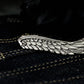 Wings of Holy Light Tie Clip, Wing Design, 925 Silver Handmade