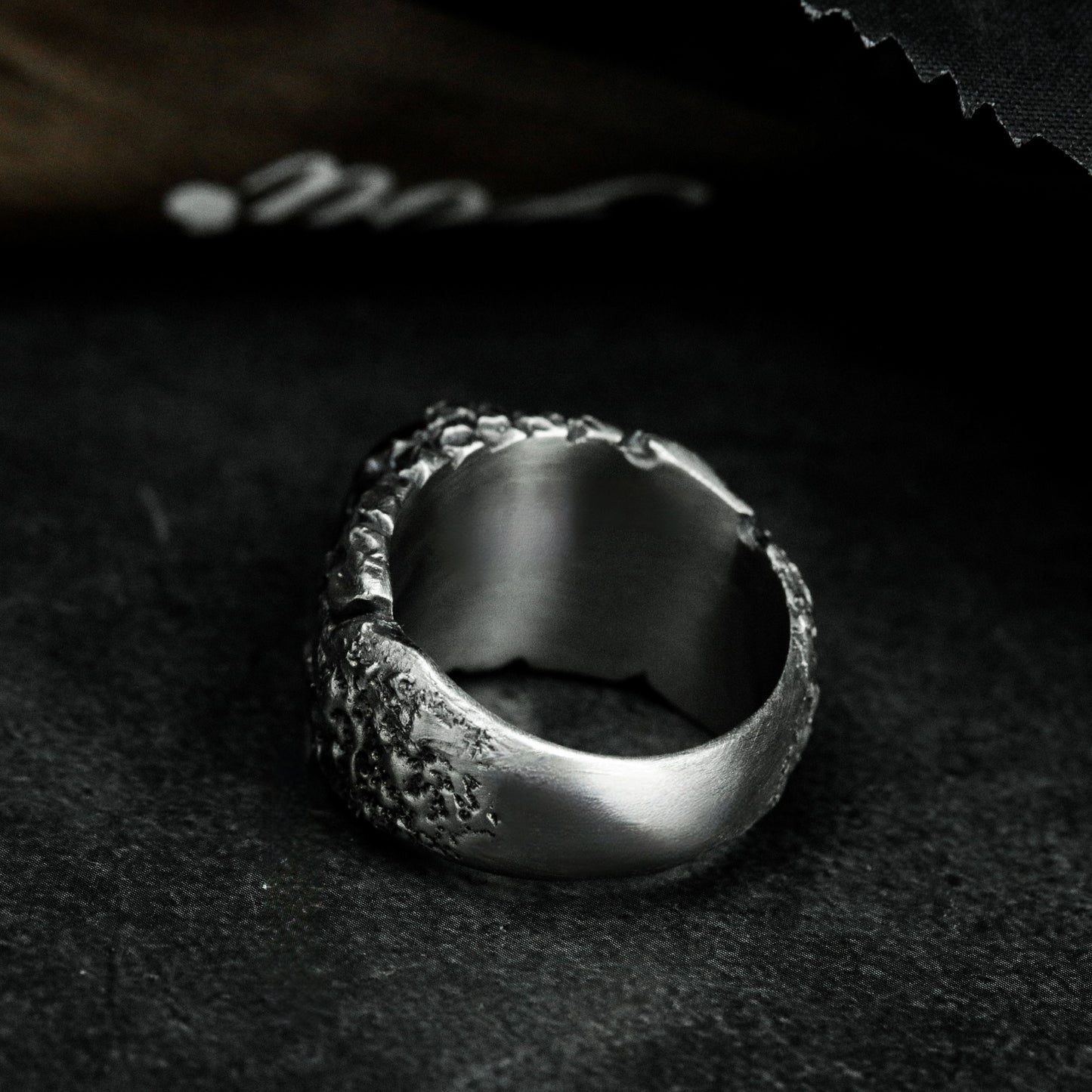 Lava Eruption Ring ¨C Handmade 925 Silver Magma Stone Claw Band