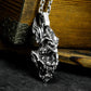 Eagle-Faced Warrior Pendant with Ornate Armor - 925 Sterling Silver Handmade