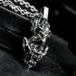 Eagle-Faced Warrior Pendant with Ornate Armor - 925 Sterling Silver Handmade