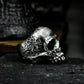 Black Skull Ring ¨C Handmade 925 Silver Dark Hip-Hop Band