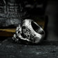 Black Skull Ring ¨C Handmade 925 Silver Dark Hip-Hop Band