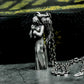 Blindfolded Angel Pendant with Standing Form - 925 Sterling Silver Handmade