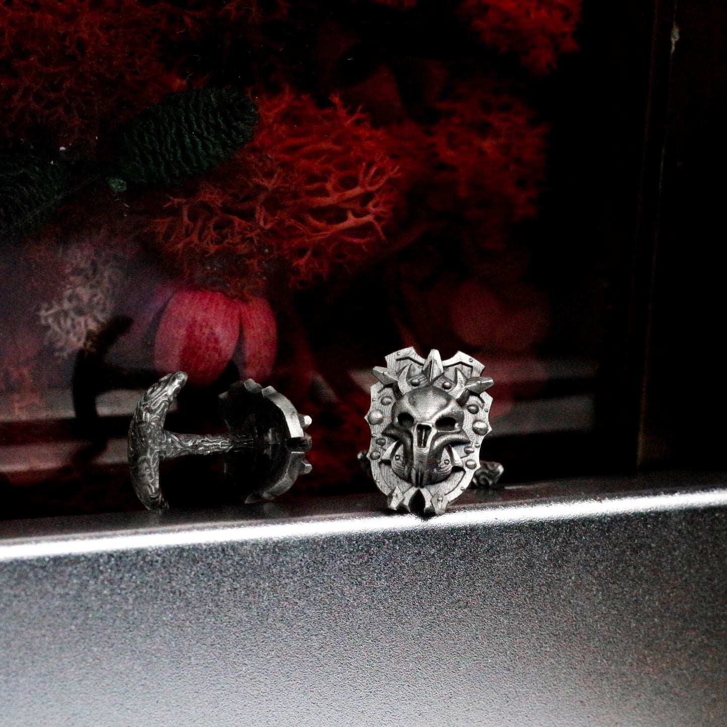 Fae Skull Cufflinks - 925 Sterling Silver Handmade