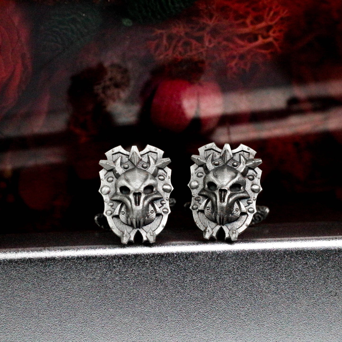 Fae Skull Cufflinks - 925 Sterling Silver Handmade