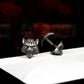 Wolf Head Cufflinks - 925 Silver Handmade