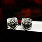 Wolf Leader Cufflinks - Animal Style - 925 Sterling Silver Handmade