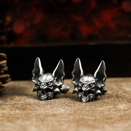 Bat Demon Cufflinks - 925 Silver Handmade