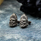 Fudo Buddha Cufflinks - Handmade 925 Sterling Silver