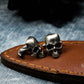 Human Skull Cufflinks - 925 Sterling Silver Handmade