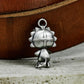 Sunflower Boy Pendant - 925 Silver Handmade Whimsical Totem