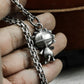 Sunflower Boy Pendant - 925 Silver Handmade Whimsical Totem