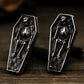 Skeleton in the Coffin Cufflinks - 925 Sterling Silver Handmade