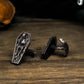 Skeleton in the Coffin Cufflinks - 925 Sterling Silver Handmade