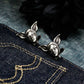 Forest Elf Catwoman Cufflinks - 925 Silver Handmade