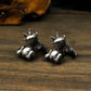 Penis Dickens Cufflinks, Erotic - 925 Sterling Silver Handmade