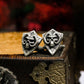 Ram's Head Shield Cufflinks, 925 Silver Handmade