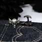 War God Skull Cufflinks, Norse Mythology - 925 Sterling Silver Handmade
