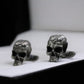 Brain Skull Cufflinks - 925 Silver Handmade