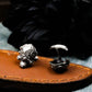 Totem Skull Cufflinks, 925 Silver Handmade