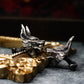 Wolf Cuff Links, Leader Wolf Face - 925 Sterling Silver Handmade