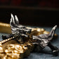 Wolf Cuff Links, Leader Wolf Face - 925 Sterling Silver Handmade