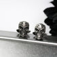Mechanical Skull Cufflinks, Futuristic Warrior - 925 Sterling Silver Handmade