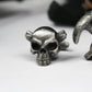 Broken Horn Skull Cufflinks - 925 Sterling Silver Handmade