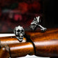 Mechanical Pioneer Skull Cufflinks, 925 Silver Handmade