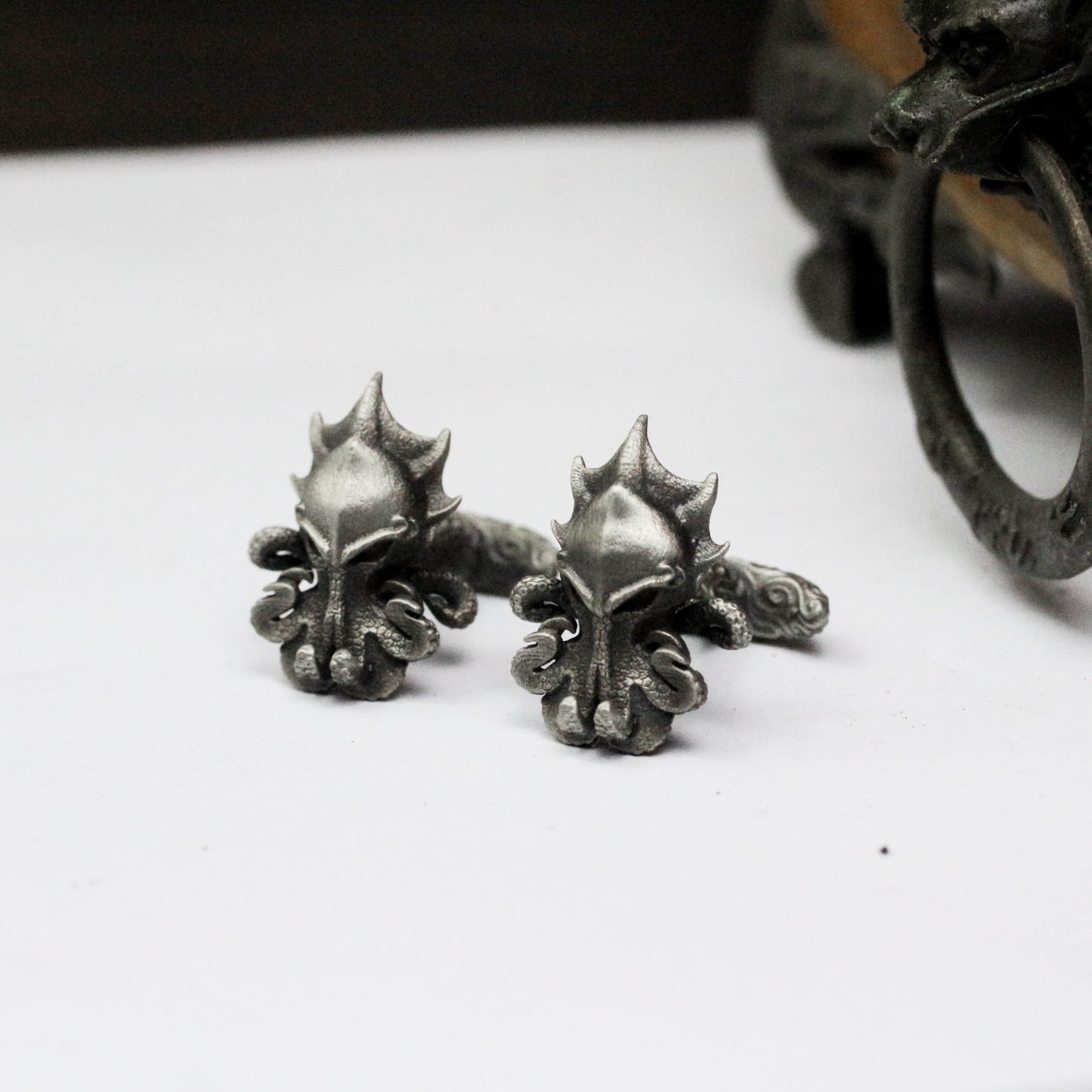Poseidon Cufflinks - 925 Sterling Silver Handmade