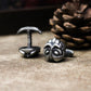 Viking Bearded Warrior Cufflinks - 925 Sterling Silver Handmade