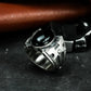 Obsidian Warrior Ring ¨C 925 Sterling Silver Handmade