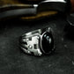 Obsidian Warrior Ring ¨C 925 Sterling Silver Handmade