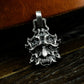 Feral Demon Head Pendant ¨C 925 Silver Handmade