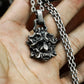 Feral Demon Head Pendant ¨C 925 Silver Handmade