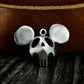 Cartoon Skull Pendant ¨C Handmade 925 Silver Necklace