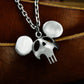 Cartoon Skull Pendant ¨C Handmade 925 Silver Necklace