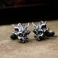 Bug Spirit Mask Cufflinks - 925 Silver Handmade