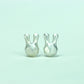 Prismatic Bunny Earrings - 925 Sterling Silver Handmade