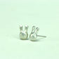 Prismatic Bunny Earrings - 925 Sterling Silver Handmade