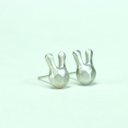 Prismatic Bunny Earrings - 925 Sterling Silver Handmade
