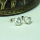 Bear Head Earrings - 925 Sterling Silver Handmade