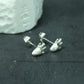 Deer Stud Earrings - 925 Sterling Silver Handmade