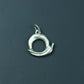 Dolphin Charm Pendant - 925 Sterling Silver Handmade