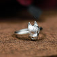 Mystic Cat Mask Ring ââ‚?925 Sterling Silver Handmade Gothic Animal Jewelry
