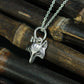 Wolf Mask Pendant - 925 Sterling Silver Handmade
