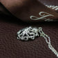 Octopus Pendant - 925 Sterling Silver Handmade (Eye Color Optional)