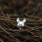 Geometric Fox Pendant - 925 Sterling Silver Handmade