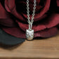 Tiny Owl Pendant - 925 Sterling Silver Handmade